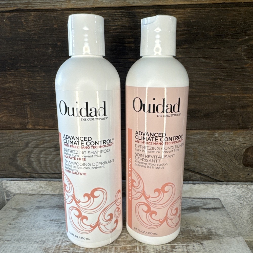 Ouidad Advanced Climate Control Defrizzing Shampoo & Conditioner Duo 8.5oz $52 - Picture 1 of 4